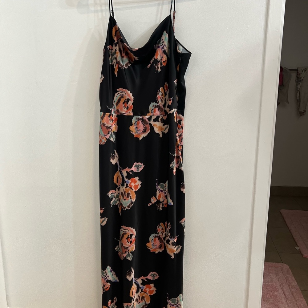 Vince spaghetti strap floral dress